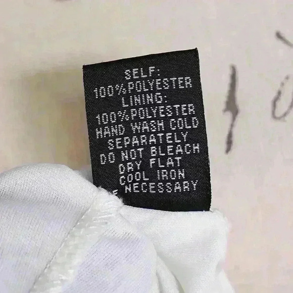 Lapis Size L Circle Print Black and White Pull On Elastic Drawstring Waist Maxi - Picture 11 of 11